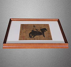 河源书画装裱配框服务案例